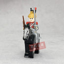 Medieval Napoleonic War French Dragoon British Soldiers Pirates Figures Army Scottish Fuisiler Building Blocks Weapons Brick Toy