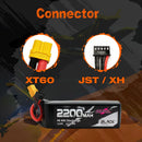 2 Stück CNHL 3S 11.1V Lipo Akku 2200mAh 30C 70C mit XT60 Stecker für RC Flugzeug Hubschrauber Quadrocopter FPV Drohne Auto Rennsport Hobby