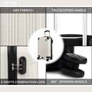 KONO 65x42x26cm Medium Grow Suitcase Lightweight Hard Case 65L Trolley suitcase with 4 Twin wheels ABS