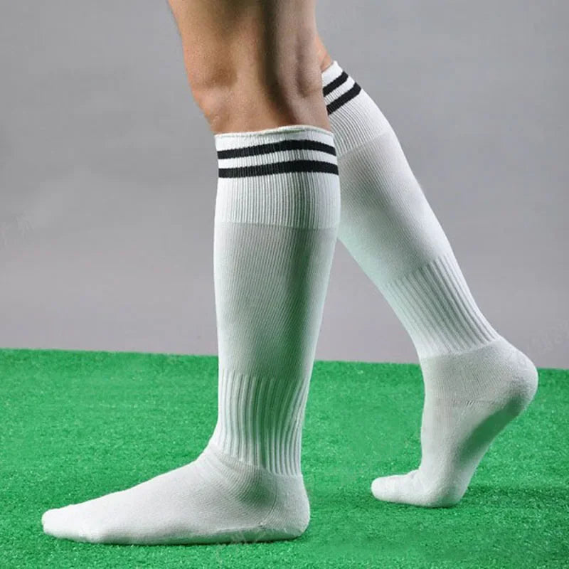 Long Socks Men Women Kids Casual striped long tube Socks Professional Footballs lacrosse Knee High Socks Terylene + spandex