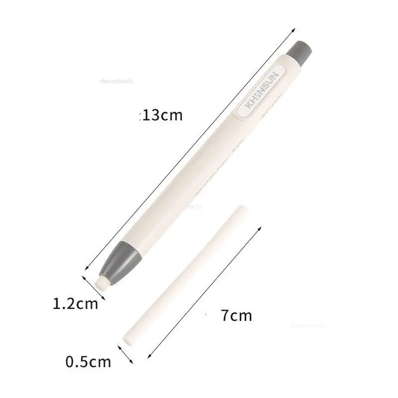 Press Retractable Pencil Eraser Correction Supplies Automatic Creative Pencil Rubber Writing School Student Supplies Stationery