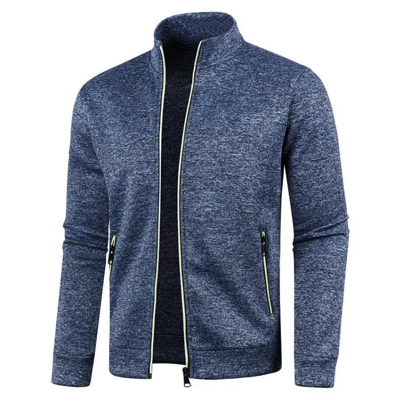 Spring Men's Turn-down Collar Sweatshirt Zipper Stand Collar Pullovers Man Sweatshirts Man Zippers Sweater Coats