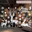 Christmas Window Stickers Merry Christmas Decorations For Home 2024 Christmas Wall Sticker Kids Wall Decals Happy New Year 2025