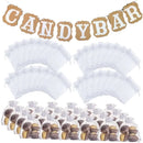 1-200pcs Organza Drawstring Pouches, Gift Bags Candy Jewelry Party Wedding Favor Bags Gift for Christmas Candy Wedding Birthday