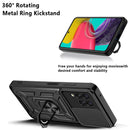 ShockProof Armor Coque For Samsung Galaxy M54 M53 M23 M33 M14 M52 M32 M22 M51 M62 M12 Push Slide Window Ring Shell Case Cover
