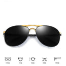 Klassische polarisierte Sonnenbrillen für Herren und Damen, modische Metall-Pilotenbrille zum Autofahren und Angeln, Vintage-Sonnenbrille für Herren, UV400-Brille