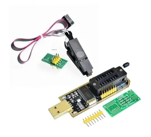 Original CH341A 24 25 Series EEPROM Flash BIOS USB Programmer Module + SOIC8 SOP8 Test Clip For EEPROM 93CXX / 25CXX / 24CXX