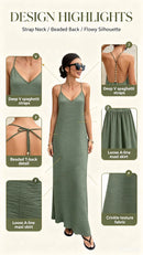 Fashionable Sexy Spicy Solid Color Strapless Backless Long Elegant Dress for Women