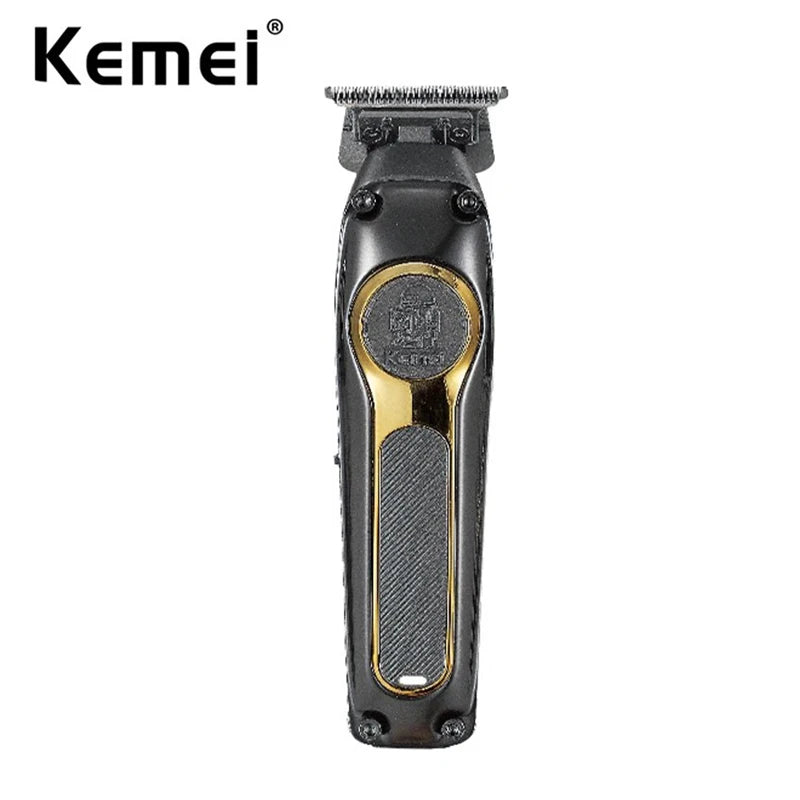 Kemei Professional Barbers Hair Trimmer Electric Men Bald Head Hair Clippers Cordless Zero Gapped Finishing Hair Cutting Machine