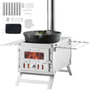 The Ember Sentinel | 80-Inch Stainless Steel Camping Tent Stove