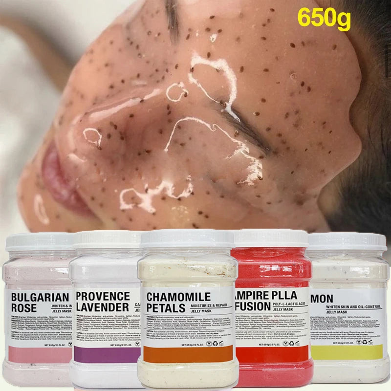 650g 100% Nature Soft Hydro Jelly Mask Powder Whitening Nourishing Facial Shrink Pores Acne Remove Beauty Skin Care Mask