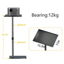 145cm Projector Tripod Stand Laptop Tripod Adjustable Height 23 to 63" Standing Desk Outdoor Computer Desk Stand for Studio