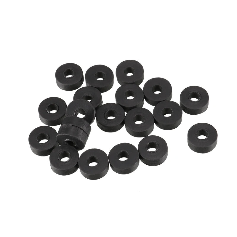 20Pcs 3mm-30mm ID Rubber Grommet Flat Rubber Ring Sealing Gaskets Plumbing Faucet Washers Seal Accessories O-Ring Hose Gasket