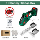 Gisam 2 in 1 Electric Hedge Trimmer 20000rpm Handheld Household Lawn Mower Garden Scissors Power Tool For Makita 18V Battery Pin
