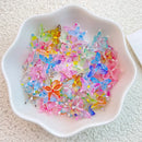 50Pcs New Cute Resin Mini Cartoon Colorful Butterfly Flat Back Manicure Parts Embellishments For Hair Bows Accessories