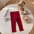 Children Cotton Leggings Girls Spring/Fall Pants Korean Solid Kids Fitting Long Pant Stretchy Tights Trousers Baby Bottoms Cloth