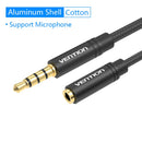Vention Klinke 3.5 Aux Verlängerungskabel für Auto Laptop Mini PC TV Xiaomi Huawei Stereo 3.5 mm Klinken Kopfhörer Lautsprecherkabel Aux