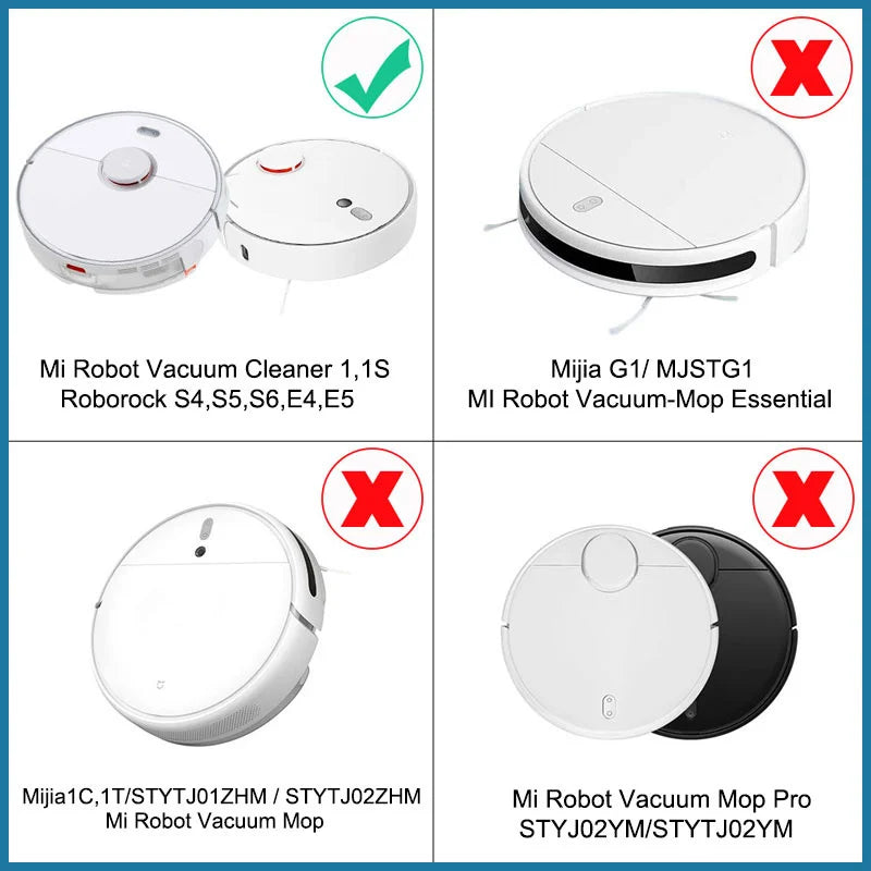 Hepa Filter for Xiaomi Mijia 1S,Roborock S5 S50 Max,Mi Robot Vacuum Cleaner,Mop Roller Side Brush Accessories Spare Parts Kit