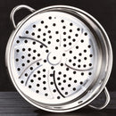 Stainless Steel Vegetable Food Steamer with Handle Basket Sum Dumplings Steamer