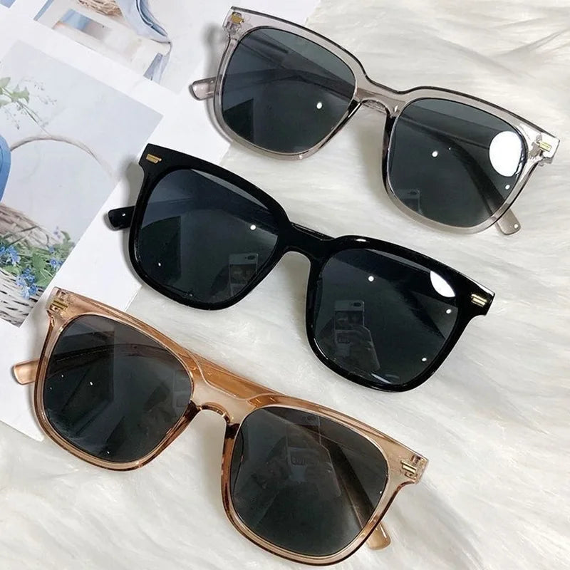 Summer Square Sunglasses for Lady Fashion Trendy Style Sun Glasses Vintage Shades Goggles UV400 Protection Streetwear Eyewear