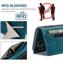 Leather Cases for iPhone 14 13 12 11 Pro Max Mini XR XS Max 8 7 6s Plus SE 2022 2020 Wallet Folio Flip Cover Rfid Blocking
