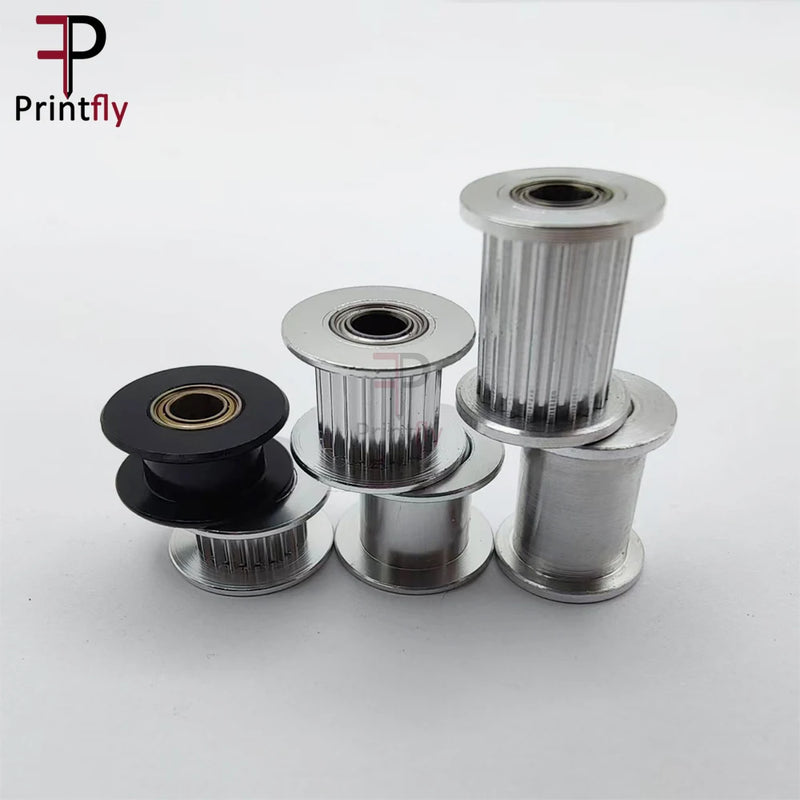 Printfly  2GT Idler Pulley 20Teeth Width 6 10 15mm Bore 3 4 5 6 8mm Bearing Timing belt 3D Printer Accessories Tensioning