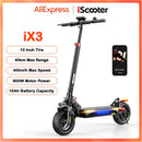 iScooter iX3 800W Powerful Electric Scooter 40KM Range 10inch Off Road Tire Electric Kick Scooter 10Ah 40KM/H Scooter for Adults
