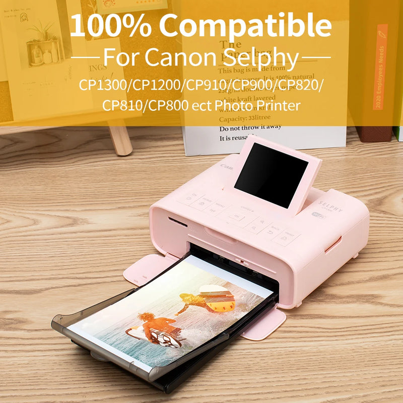 KP-108IN Ink Cassette Photo Paper Compatible for Canon Selphy CP900 CP910 CP1200 CP1300 Photo Printer KP-108IN KP-36IN