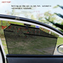 Car Sun Shade Shield Visor Window Retractable Black Universal Windshield Sunshades