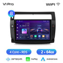 Junsun Android Wireless CarPlay Auto Car Radio For Citroen C4 C-Triomphe C-Quatre 2004-2009 Intelligent Systems DSP SWC RDS GPS