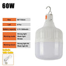 High Power LED Camping Light Rechargeable Portable Lanterns Outdoor Emergency BBQ Tent Lighting Lamp Bulb with Hook