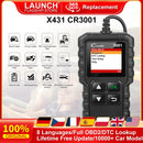 LAUNCH X431 CR3001 Full OBD2 Car Reader Scanner Automotivo Multilingual Car Diagnostic Tool Check Engine Free Update PK KW850