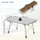 WOLTU Foldable Camping Table Outdoor Furniture Height-Adjustable Computer Bed Table Folding Desk for Picnic Garden Travel Hiking