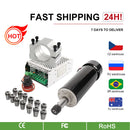 HANPOSE 0.5kw clamps Air cooled Air cooled spindle ER11 chuck CNC 500W Spindle Motor + Power Supply speed governor