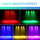 U'King 4PCS Stage Light 54W RGBW 4in1 9LED Par Lights DMX512 Sound Remote Control Flat Effect Light For DJ Disco Wedding Show