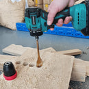 PATUOPRO 10mm New 2In1 Cordless Electric Screwdriver Rechargeable Drill Driver Multifunctional Power Tool For Makita 18V Battery