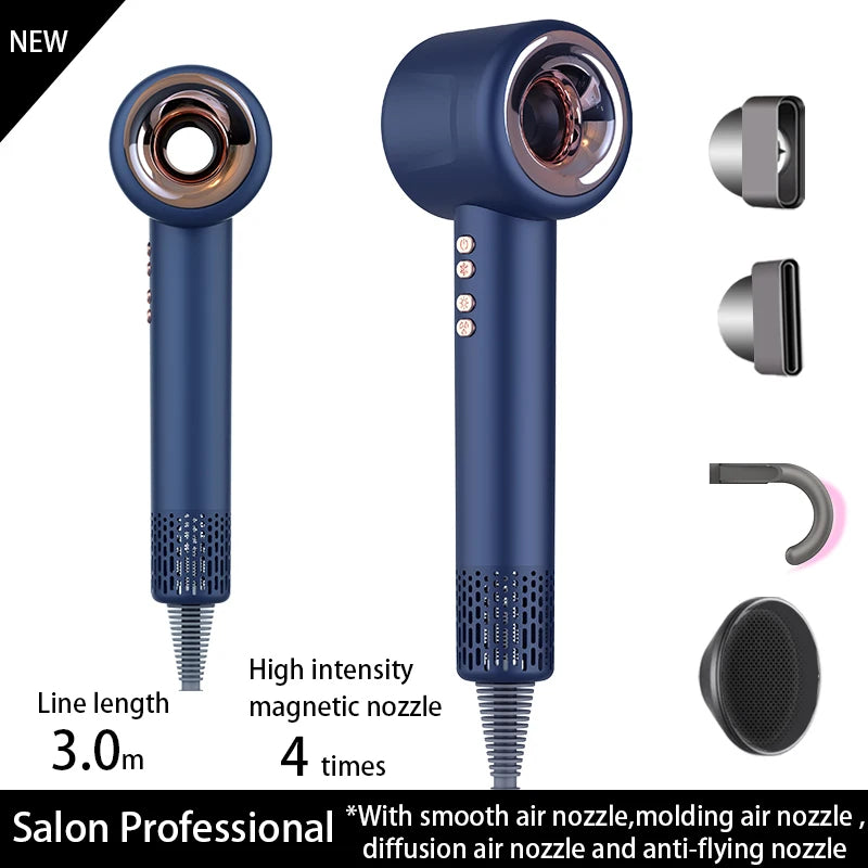 Professional Super Hair Dryer Personal Care Styling Negative Ion Salon Tool Constant Anion Electric Leafless