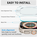 Panzerglasfolie für Apple Watch Ultra 2 49mm mit Ausrichtungshilfe HD-Displayschutz für iWatch Ultra 49mm Einfaches Installationsset