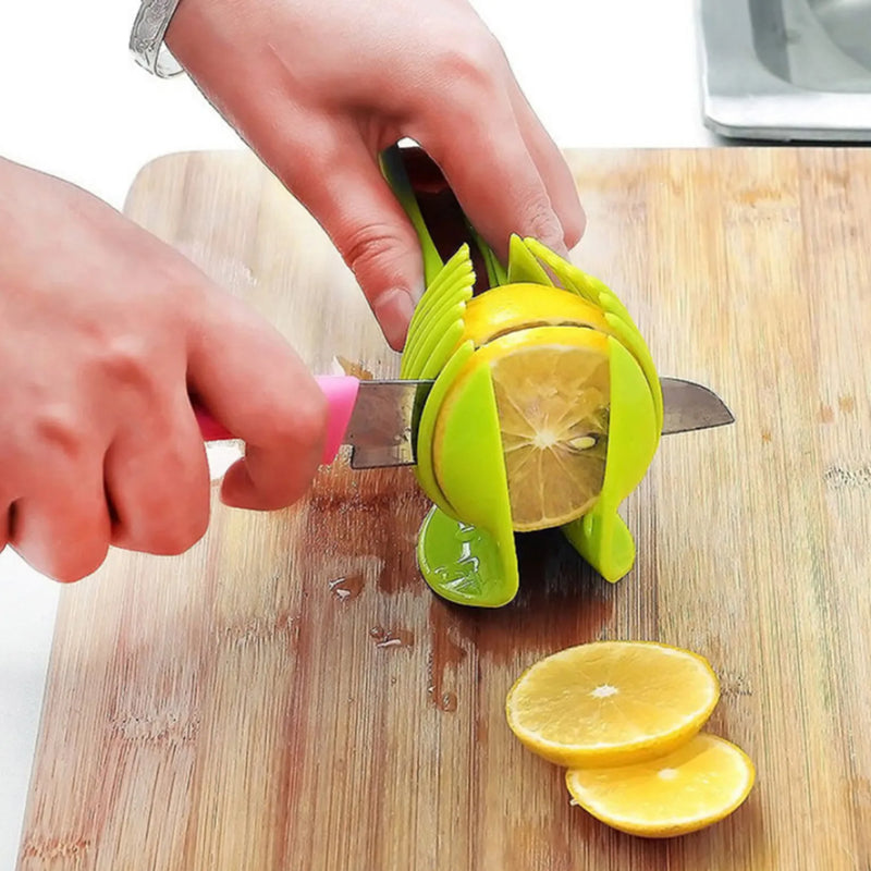 1Pcs Plastic Kitchen Handheld  Potato Slicer Tomato Cutter Tool Lemon Cutting Cooking  Kitchen  Accessories