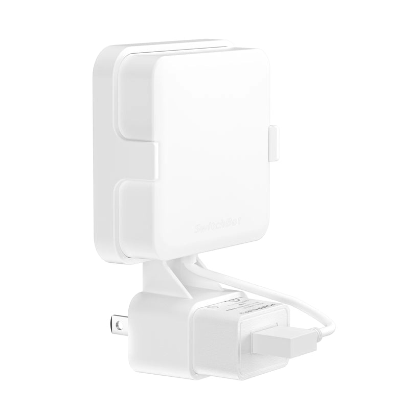 Sturdy Wall Mount Holder with A Short Cable for SwitchBot Hub Mini,Stylish Cable Arrangement Bracket for SwitchBot Hub Mini