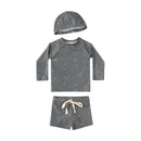 2025 Kids Boy Swimsuits Summer Sun Protection Vacation Beach Pants Long sleeve Tops with Hat Children Surfing Swim Suit 1-7T
