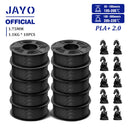 JAYO PLA PLA PLUS ABS PETG SILK Filament 1.75MM 10 Rolls / Set Refills Non-toxic PLA Meta 3D Printer Filament DIY Gift
