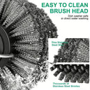 Built-in 4000mAh rechargeable battery with 3 adjustable speed modes. The rotating cleaning head delivers powerful scrubbing force to remove burnt grease, charred residue and food debris on grills without strenuous manual brus