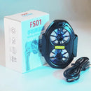 New FS01 Dual Fan 600mAh Rechargeable Mobile Phone Cooler Large Air Volume Back Clamped Mobile Phone Cooling Fan for IPhone 12