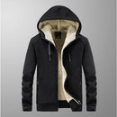 High Quality Male Warm Cashmere hoodies Men Sportswear Jackets Male sweatshirt Fleece Men's Jacket Winter Lamb Fleece hoody Mens