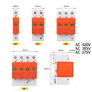 Photovoltaic Power Surge Protector Surge Protective Device SPD Arrester AC 220V 230V 380V 400V 3/4 Pole Surge voltage protection
