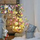 LED Light Easter Decoration Easter Egg Tree with Lamp Home Desktop Window Ornament  Kit Toy Table Living Room Party Decor 2024