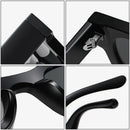 SO&EI Ins Popular Fashion Small Square Polarized Sunglasses Women Retro Punk Shades UV400 Men Trending Sun Glasses