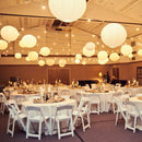 30pcs/lot 4''-12'' White Chinese Paper Lanterns Ball Hanging Round Lantern for Wedding Birthday Party Event Christmas Decoration