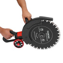 16In 4000W Electric Concrete Saw Brick Cutter Circular Saw Wall Slotting Groving with Saw Blade and Rolling Pulley 3000RPM